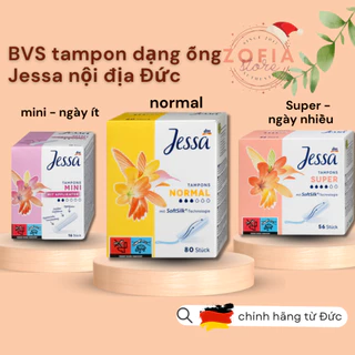 Băng vệ sinh Tampon Jessa dạng ống thoải mái vận động