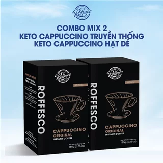 Combo 2 Cà Phê Cappuccino ROFFESCO Truyền Thống Mix Hạt Dẻ Sấy Lạnh Hương Thơm Quyến Rũ Nhẹ Dành Cho Người Ăn Kiên