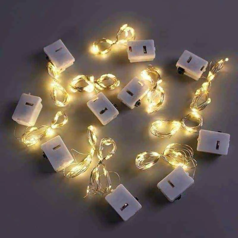 Dây đèn led 1m,2m trang trí sẵn pin
