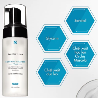 Sữa Rửa Mặt Skinceuticals Soothing Cleanser Foam Hỗ Trợ Giảm Bụi Bẩn Và Làm Dịu Da