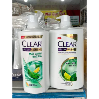 Dầu gội clear bạc hà 880g sạch gàu tươi mát ✅ CHÍNH HÃNG ✅ ngăn ngừa gàu ngứa sạch mát lạnh da đầu tóc khoẻ hơn đẹp hơn🌸