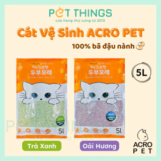 Cát Vệ Sinh Mèo AcroPet Đậu Nành 5L