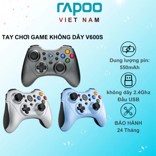 Tay cầm chơi game không dây Rapoo V600S ( Trắng / Đen / Xanh / Đỏ )