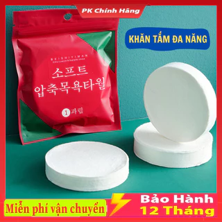 Khăn tắm nén Hàn Quốc du lịch thiết kế bo tròn đa năng tiện lợi , dễ dàng sử dụng