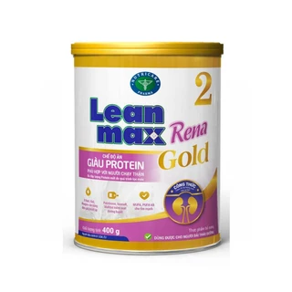 Sữa Lean Max rena gold 2_Lon 400 gam_ Dinh dưỡng cho người chạy thận nhân tạo