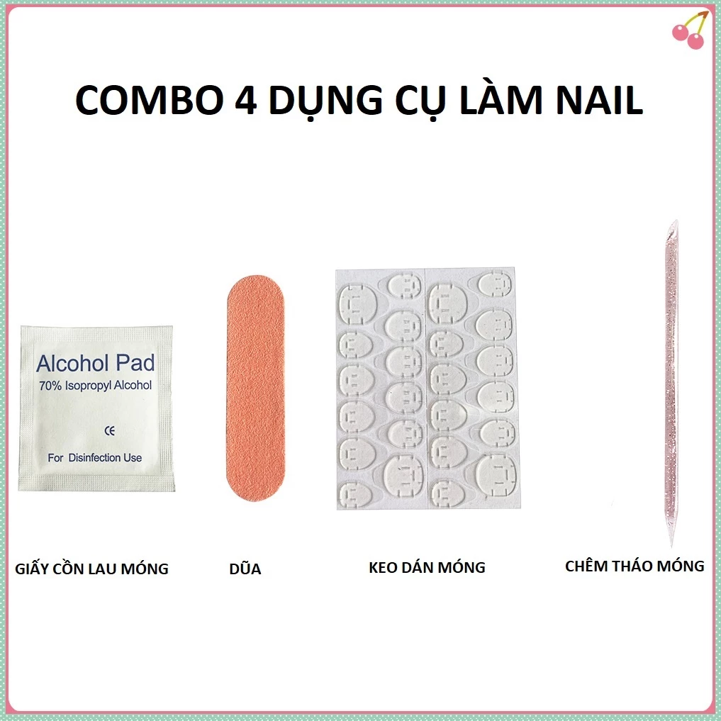 Combo 4 món gắn móng giả