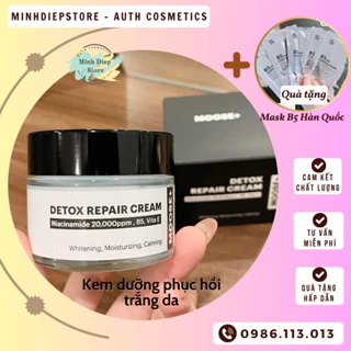 Kem dưỡng phục hồi trắng da Moose+ detox repair cream 50gr