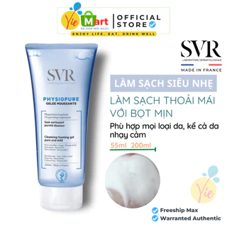 Gel rửa mặt SVR Physiopure Gelée Moussante dành cho da quá nhạy cảm