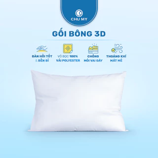 Gối khách sạn bông 3D CHU MY, nâng đỡ vai gáy, dành cho khách sạn 2-3 sao