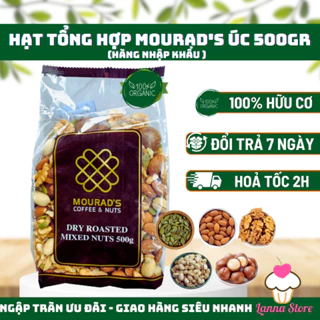 Hạt tổng hợp Mourad's Cao Cấp Úc (Hạnh nhân, macca, óc chó, hạt dẻ cười, bí xanh) -  Gói 500gram