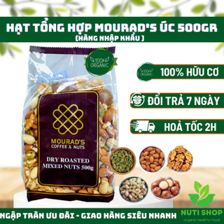 [Loại 1] Hạt Mix Hỗn hợp Mourad's Úc 500g Gồm 5 loại hạt Chất Lượng (Hạnh nhân, macca, óc chó, hạt dẻ cười, bí xanh)