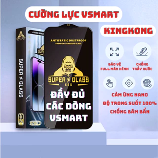 Kính cường lực Kingkong full dòng Vsmart Aris, Aris pro, Active 3, Live 4, Joy3, Joy 4 bảo vệ màn hình full màn|JULYCASE