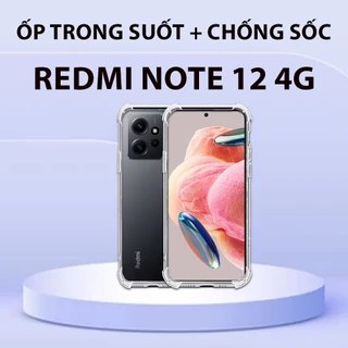 Ốp lưng REDMI NOTE 12 4G Silicon trong suốt mềm dẻo ,bảo vệ chống sốc