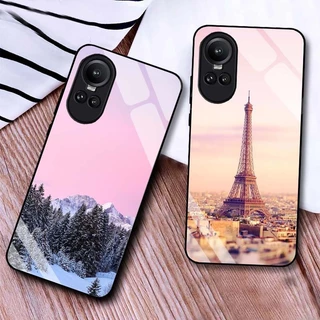 Ốp Lưng OPPO RENO 10 5G, RENO 10 PRO 5G Lưng Kính Cường Lực Cao Cấp