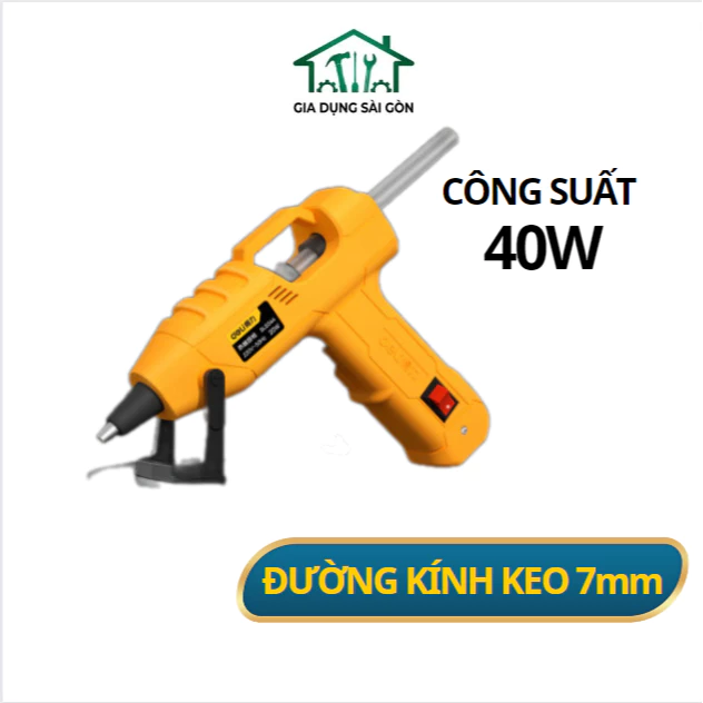 Súng Bắn Keo Cao Cấp Công Suất Lớn 20W/40W Deli - Nhỏ Gọn, An Toàn Dễ Sử Dụng - DL5044/2540