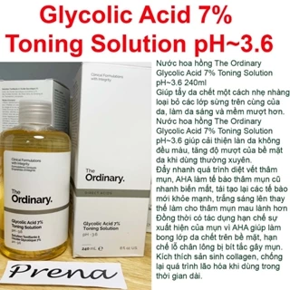 Toner Nước cân bằng The Ordinary Glycolic Acid 7% Toning Solution pH~3.6