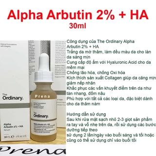 Tinh chất The Ordinary Alpha Arbutin 2% + HA 30ml