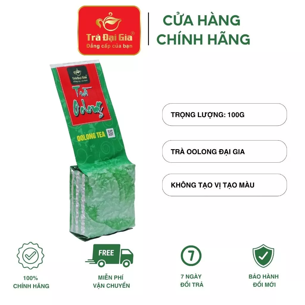 TRÀ OOLONG ĐẠI GIA HÚT CHÂN KHÔNG 100G