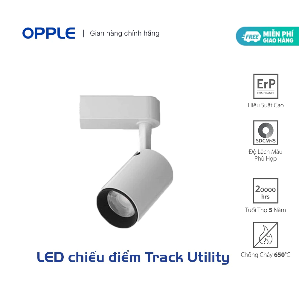 Đèn LED Rọi Ray Spotlight Utility 20W Vỏ Trắng