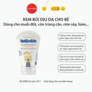 KUTIESKIN - Kem bôi da giúp giảm ngứa, côn trùng cắn, rôm sảy, hăm tã, dưỡng ẩm, giảm thâm sẹo cho bé - Tuýp 30gr