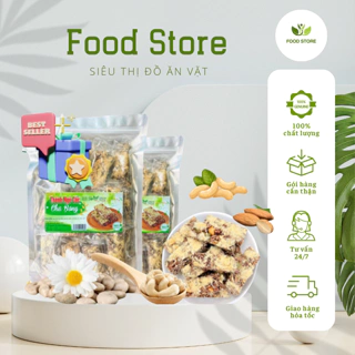 Thanh Gạo Lứt Food Store Chà Bông Mix Đóng gói, Thanh Gạo Lứt thơm ngon giúp hỗ trợ ăn kiêng giảm cân