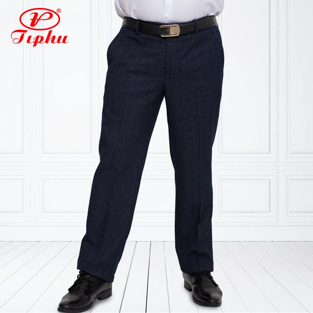 Quần tây nam ống đứng, thời trang công sở form Regular, không ly, big size tới 110kg, Amazing