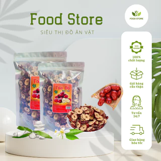 Táo Đỏ Tân Cương Cắt Lát Sấy khô Food Store 500Gr, Táo Đỏ Cắt Lát nguyên vị Tốt Cho Sức Khỏe