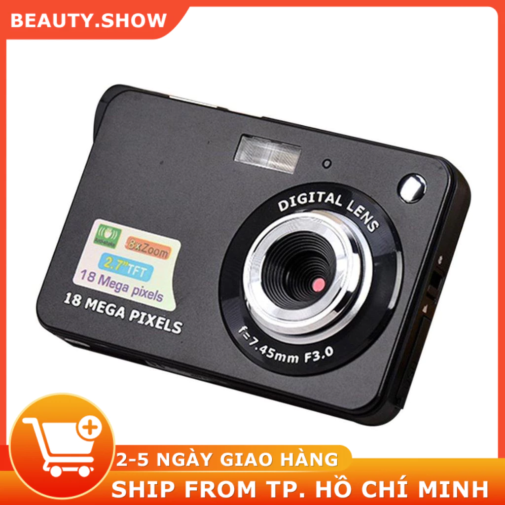 [Tặng thẻ nhớ] Máy ảnh kĩ thuật số digital mini camera v2 - quay, chụp 48MP, siêu mỏng nhỏ gọn