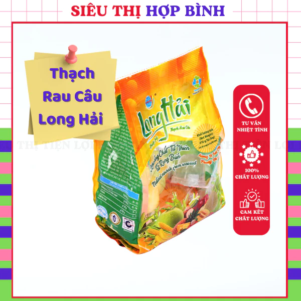 [ICLN9 giảm 5K cho đơn hàng 50k] Thạch Rau Câu Long Hải Gói 416g/910g Đủ Loại