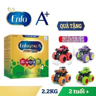 [Tặng 4 xe siêu xịn] Sữa Bột Enfagrow A+ 4 hộp giấy 2.2kg