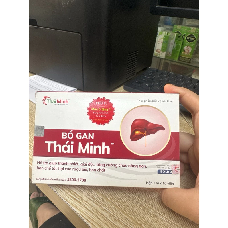 Bổ gan Thái Minh - thanh nhiệt, giải độc, tăng cường chức năng gan 20 viên