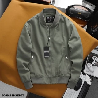 Áo khoác bomber nam kaki classic Heboz 3 màu có lót dù dày dặn - 00001838