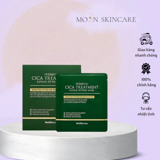 Mặt Nạ Thạch Làm Dịu, Phục Hồi Da WellDerma Premium Cica Treatment Repair Fitting Mask