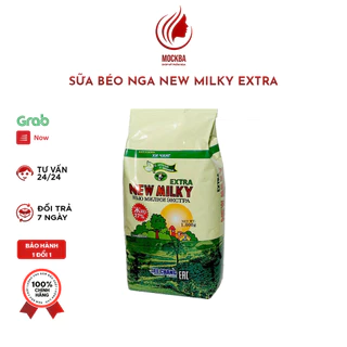 Sữa Béo Nga New Milky Extra túi 1kg, date mới từ sữa Ngô mùi thơm, dễ uống, nguyên liệu Mix kèm làm bánh bông lan