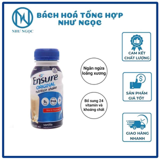 1 Chai Sữa Pha Sẵn Abbott Ensure Original 237ml Hương Vani - Bách Hóa Tổng Hợp Như Ngọc