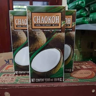 Nước cốt dừa Chaokoh thái lan hộp 1 lít thùng 12 hộp