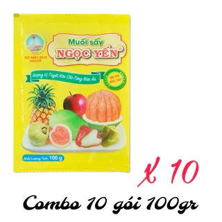 [COMBO 10 GÓI 100G] Muối Sấy Ngọc Yến Chính Hãng - Đặc Sản Đồng Tháp (Chay Mặn Dùng Được)