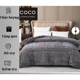 Chăn lông thỏ CoCo 4kg nhập khẩu nguyên chiếc,siêu giữ nhiệt và làm ấm trong 3s