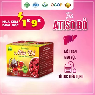 Trà Hoa Atiso đỏ hộp 30 Túi Lọc x 3Gram của Siêu Thị Thiên Nhiên