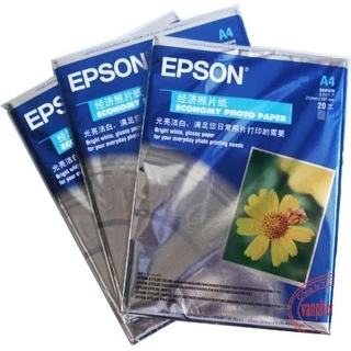 Bộ 3 tập Giấy in ảnh 1 mặt EPSON -A4 ( 20 tờ/1 tập )