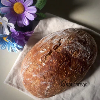 Bánh mì men tự nhiên gạo lứt đen Riceberry(Riceberry Sourdough Bread)