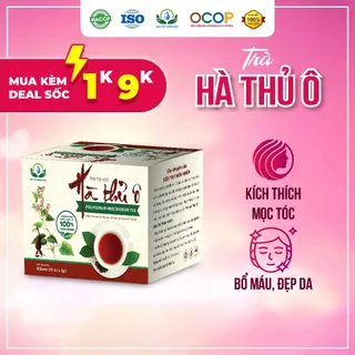 Trà Hà Thủ Ô hộp 30 Túi Lọc x 3Gram giúp bồi bổ thận, kích thích mọc tóc, tóc đen mượt của Siêu Thị Thiên Nhiên