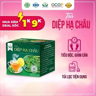 Trà Diệp Hạ Châu hộp 30 Túi Lọc x 3Gram giúp lợi tiểu, tiêu độc, thanh nhiệt của Siêu Thị Thiên Nhiên