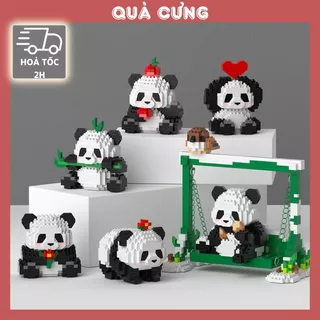 [HOẢ TỐC] Quà tặng mô hình lắp ráp gấu mini set xám dễ thương tặng sinh nhật, tặng người yêu