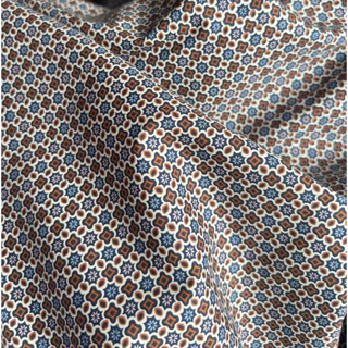 Vải thô cotton hoạ tiết vintage mềm, mát - khổ 1,47m