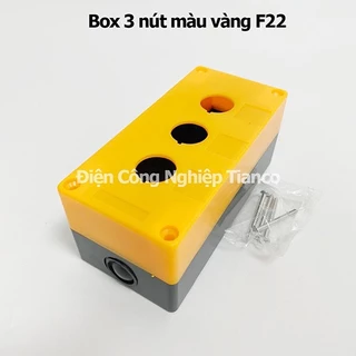 Hộp nút nhấn 3 lỗ, công tắc phi 22 chất lượng cao 3 lỗ - BX3