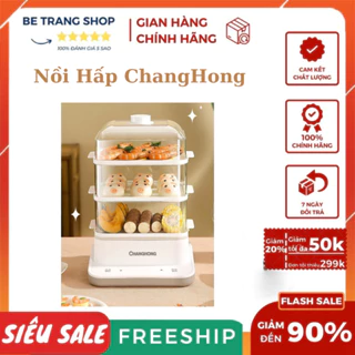 Nồi hấp điện 3 tầng Changhong dung tích 22 lít công suất 800W - Bảo Hành 12 Tháng