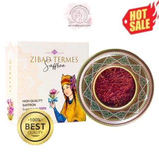 Nhụy Hoa Nghệ Tây Nguyên Bản Zibad Termes Saffron Hộp 1gr