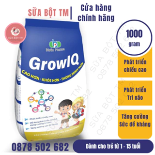 Sữa bột Grow IQ túi 1kg (1 - 15 tuổi) - Siêu tiết kiệm . datte siêu mới
