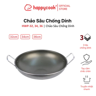 Chảo Sâu Chống Dính BIG 32, 34, 36cm HAPPYCOOK